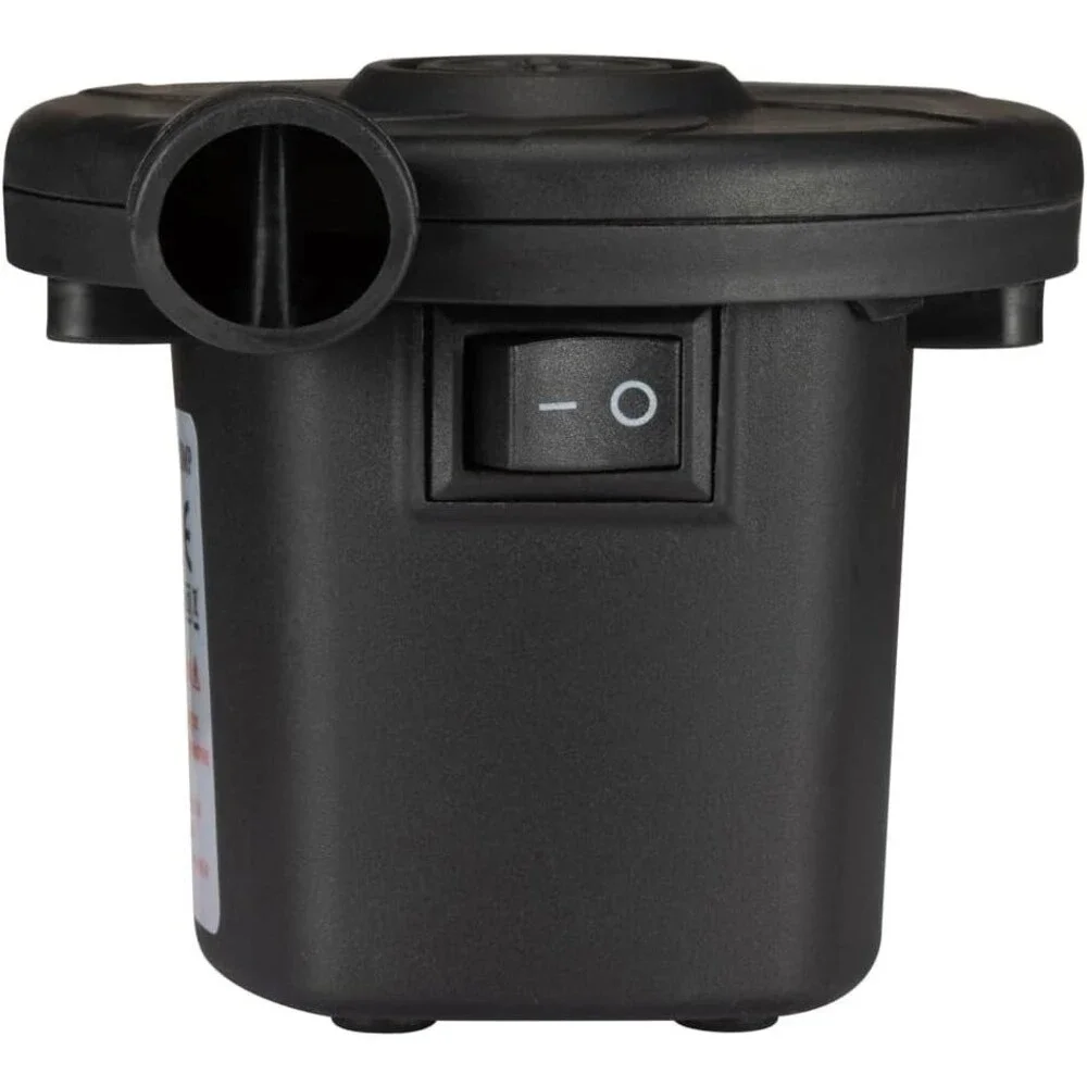Portable Electric Air Pump DC AC Dual Adapter Quick Inflator Deflator w/Nozzles